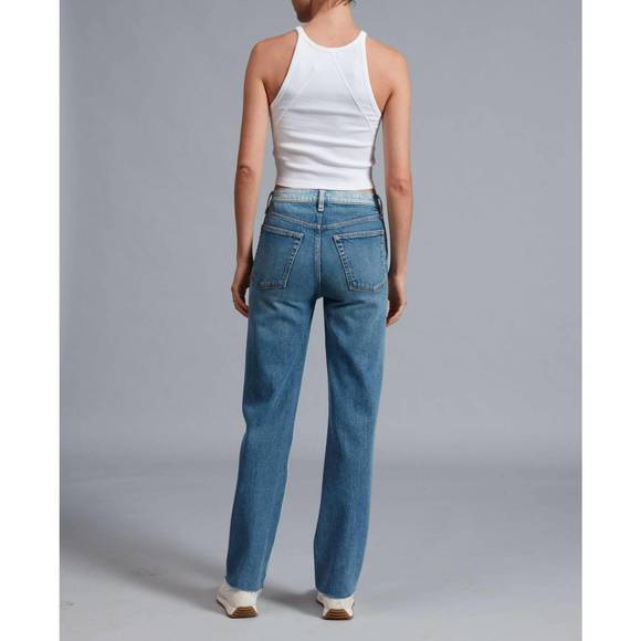 NEW RAG & BONE harlow two tone pant in double indigo - Picture 2 of 3